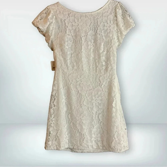 NWT Free People Hailee Lace Mini Dress in White, size M - Picture 2 of 14